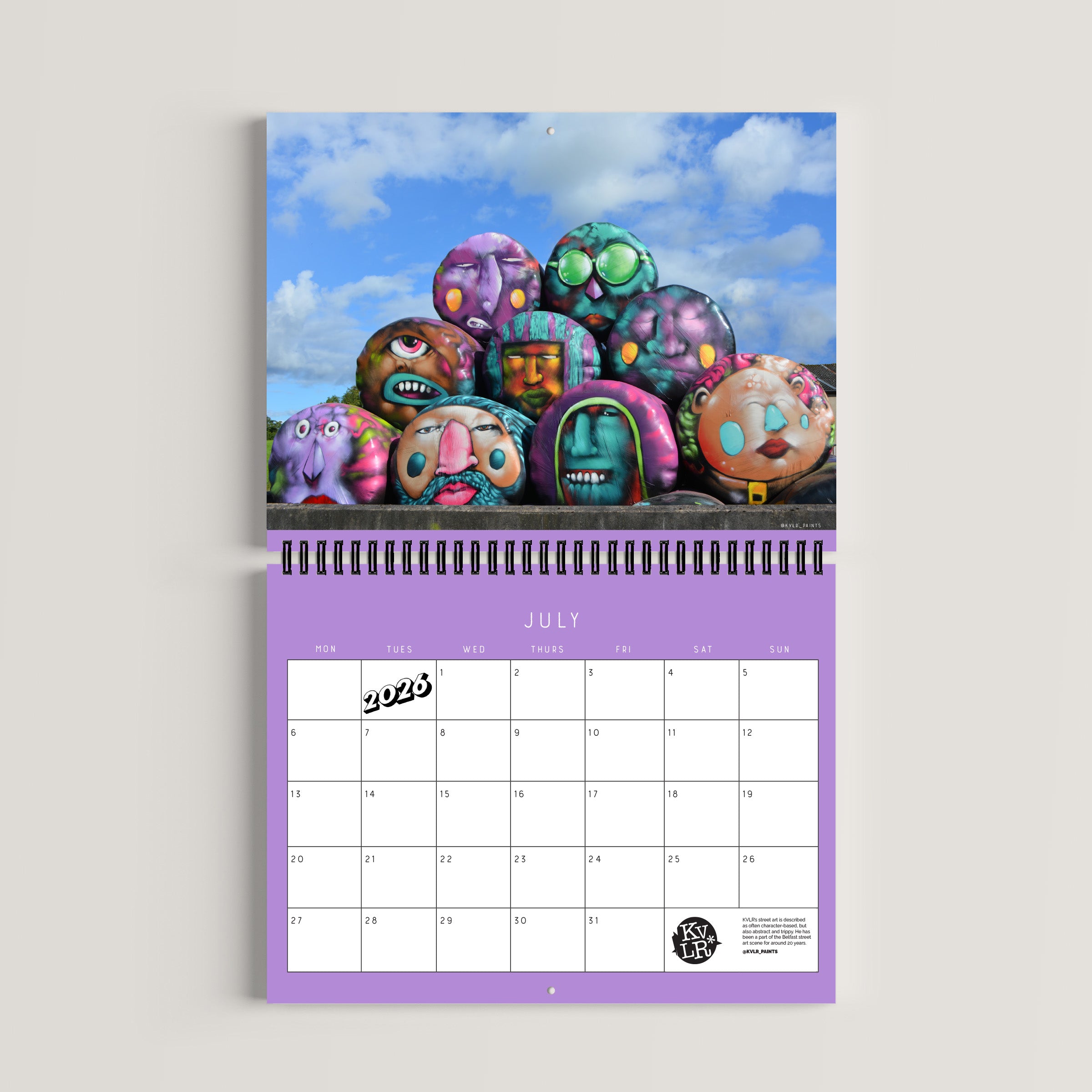 【超希少】Recruiter’s cup 2026 CALENDAR 2026 Local Artist Calendar · Danni Simpson Art