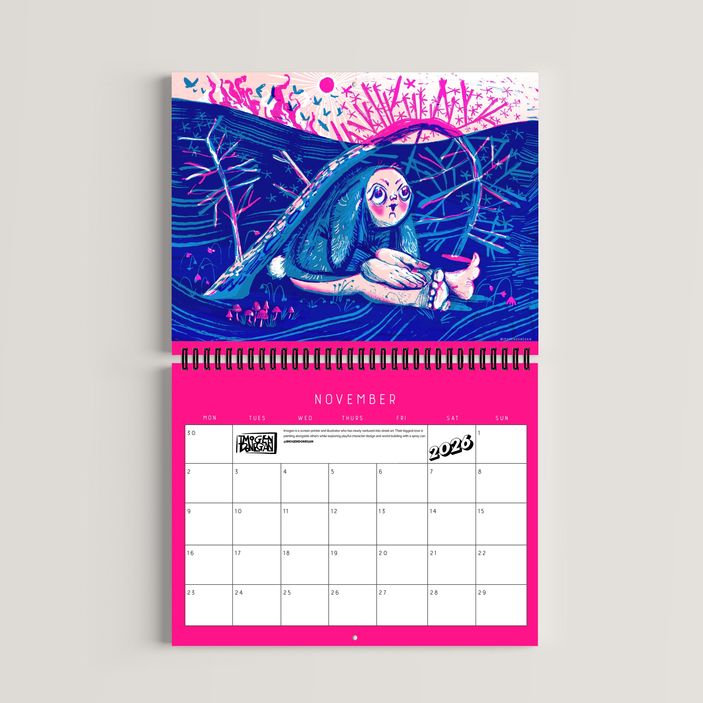 【超希少】Recruiter’s cup 2026 CALENDAR Annual Calendar 2026 with Curacao Holidays - Monday Start