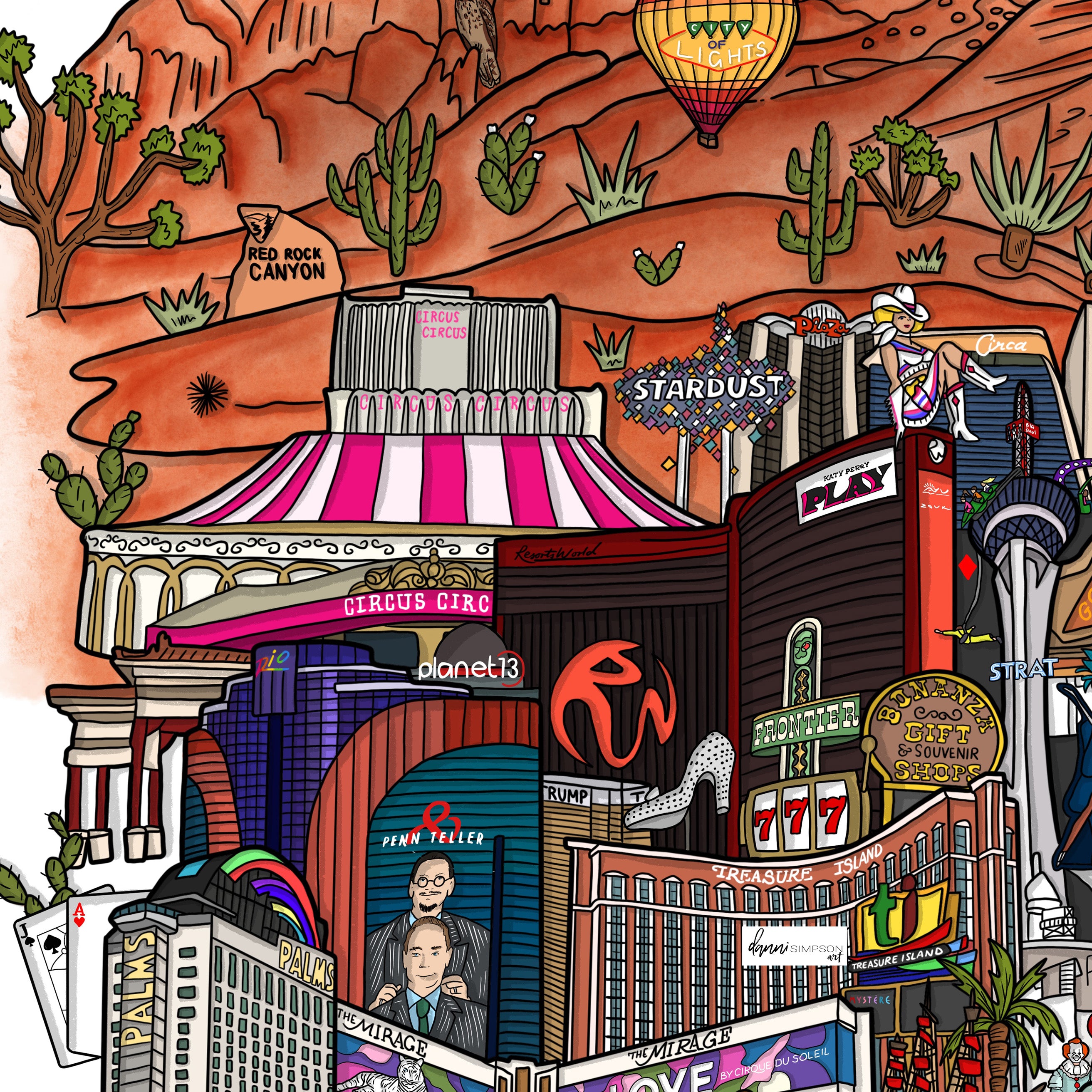 Las Vegas · Danni Simpson Art